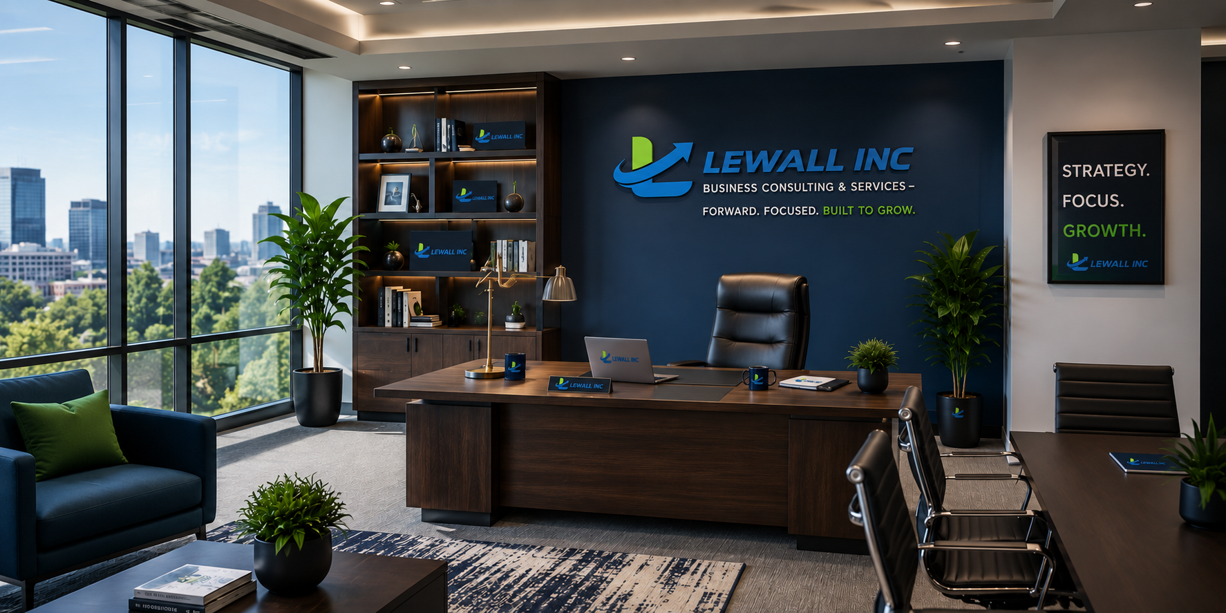 Lewall branded office visual